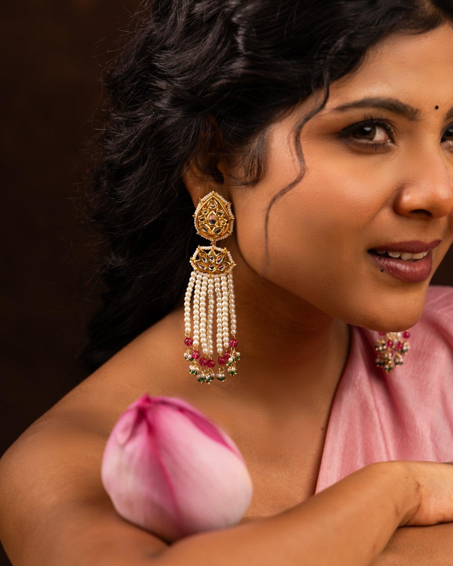 Pushp Moti Earrings