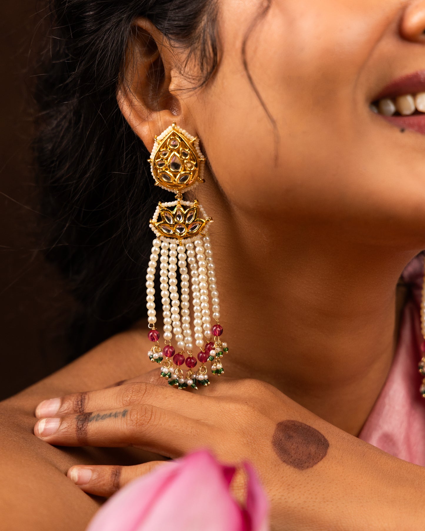 Pushp Moti Earrings