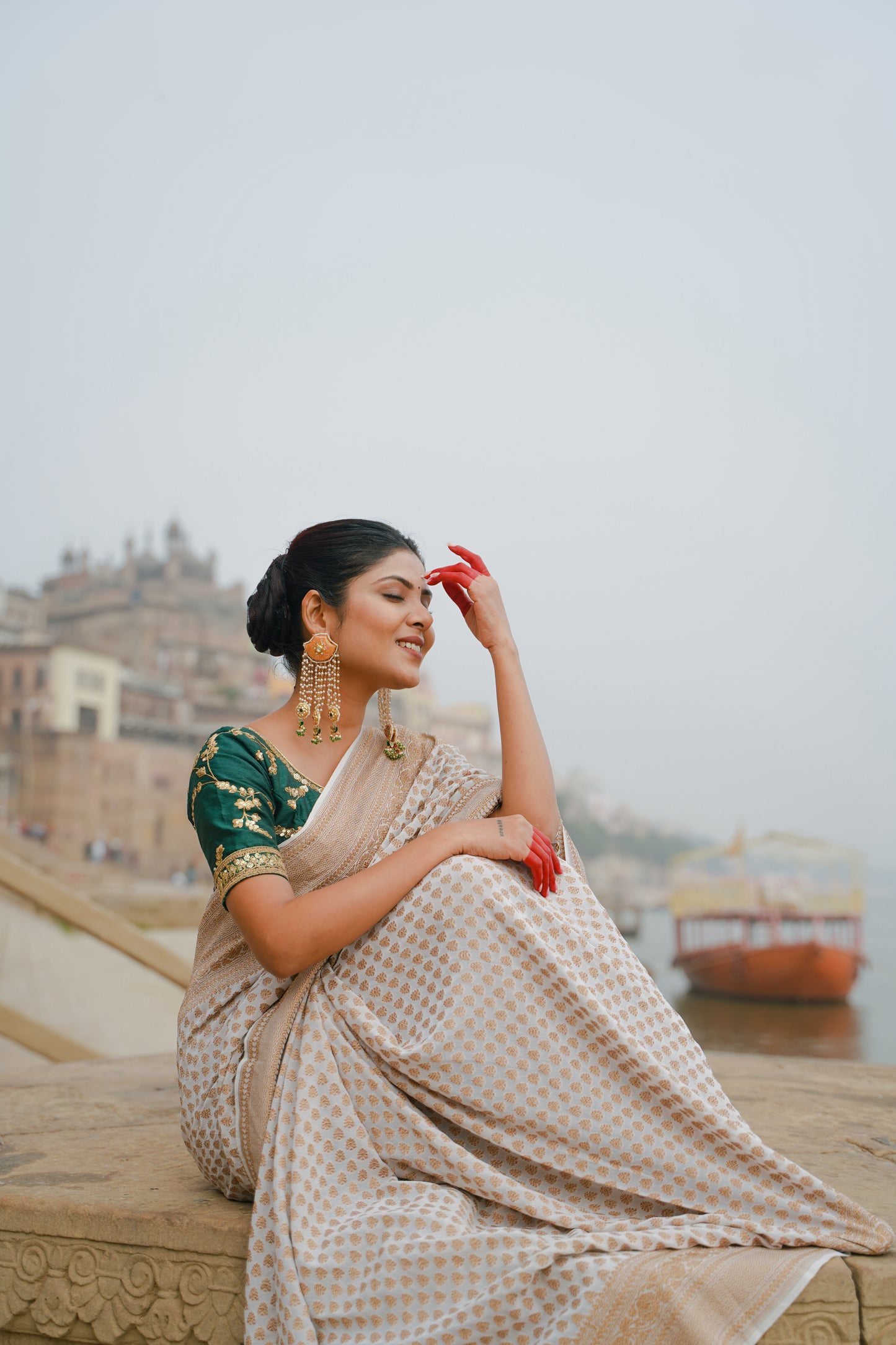 Meher Phool Earrings