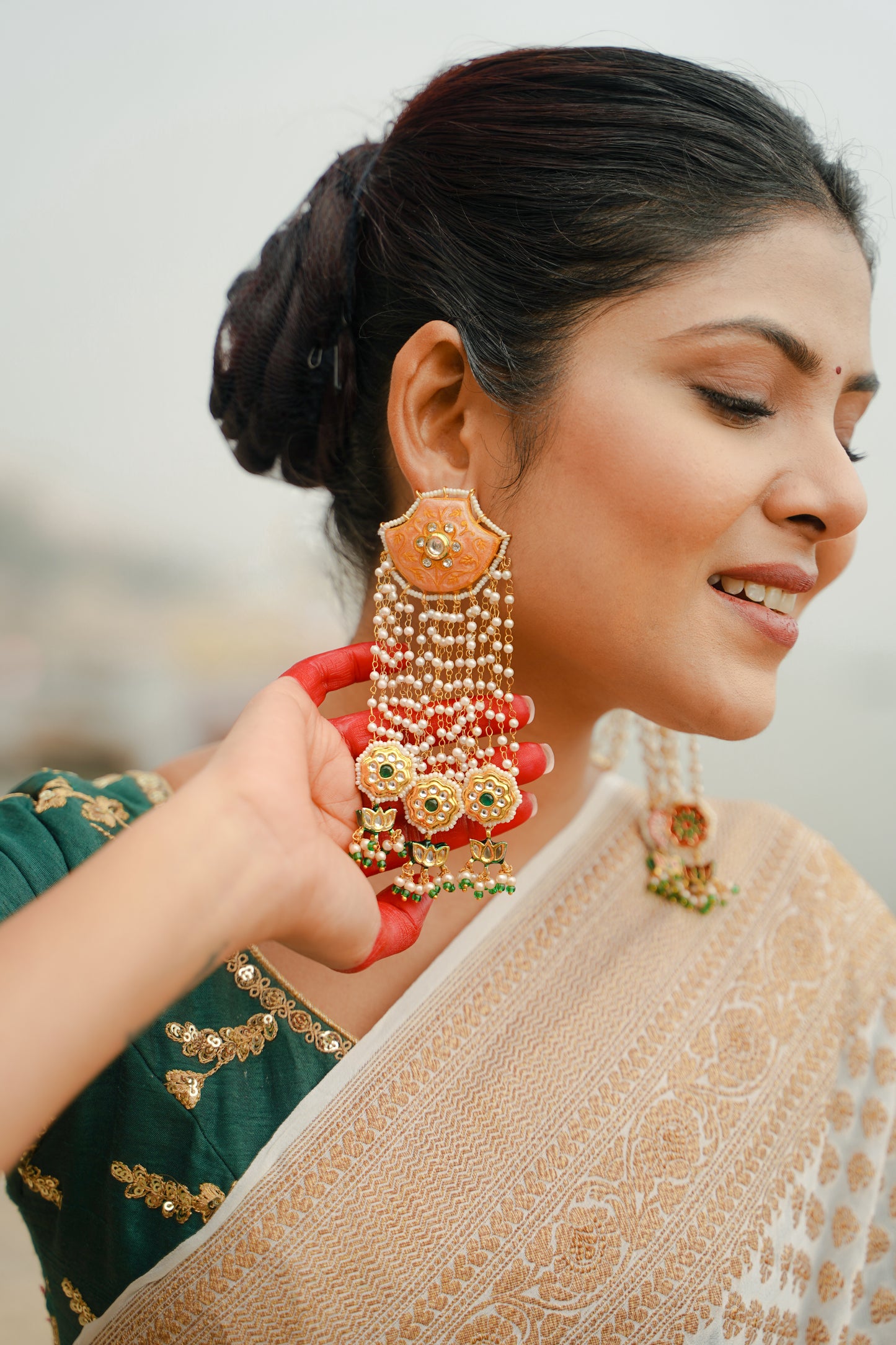 Meher Phool Earrings