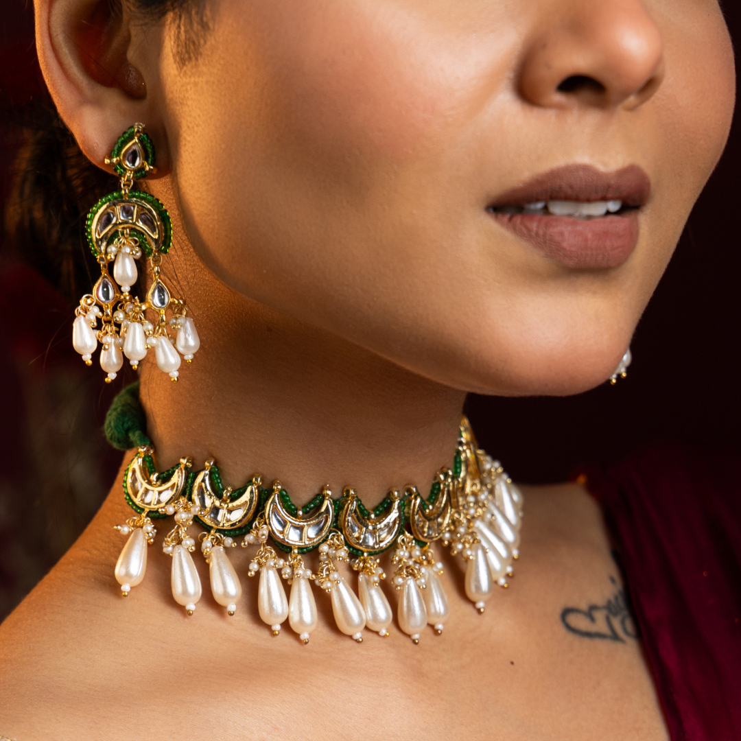 Chandani Drop Choker Set