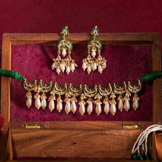 Chandani Drop Choker Set