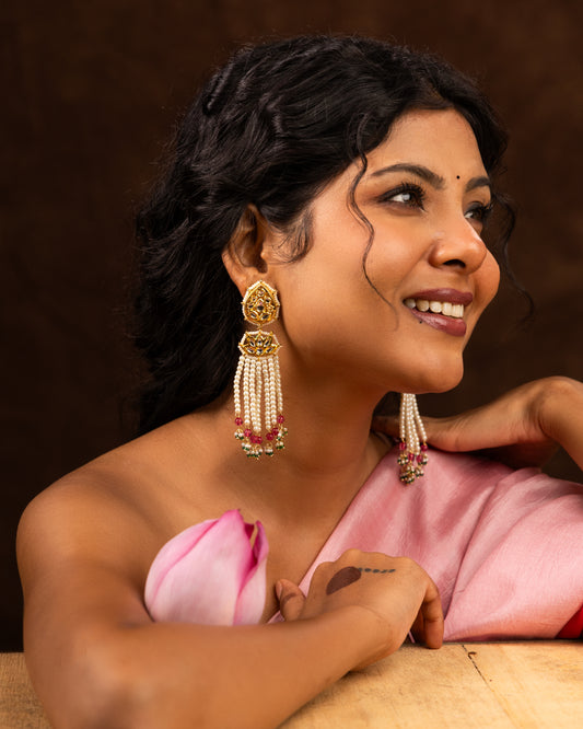 Pushp Moti Earrings