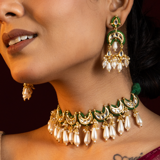 Chandani Drop Choker Set